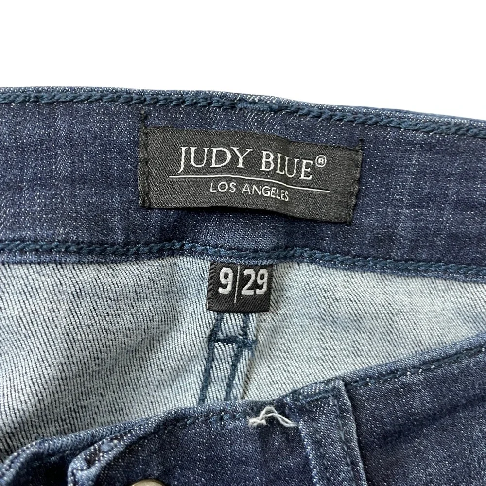 Judy‎ Blue 9/29 Skinny Fit Jeans Raw Hem Cotton Blend